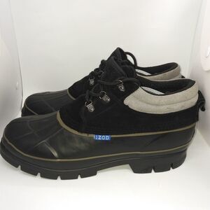 IZOD Forge Low Duck Boots‎ Men's Size 12 M Black, Grey